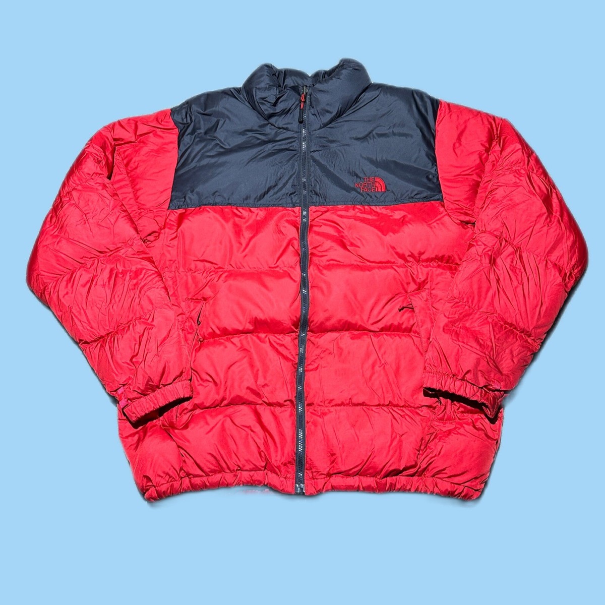 Vintage 2000s The North Face TNF Nuptse 700 Down Fill Red Puffer 