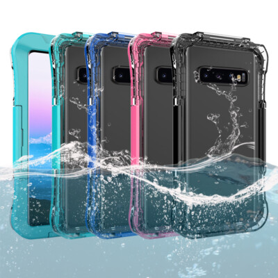 For Galaxy S10e  S10  S10 Plus Clear Case Waterproof Full Body Protective