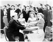 IN THE NAVY great 8x10 still ABBOTT & COSTELLO & The Andrew Sisters -- d891