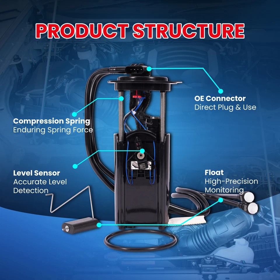 E3726M Fuel Pump Assembly for Pontiac G4 G5 Pursuit Chevrolet Cobalt Saturn Ion - Image 4 of 4