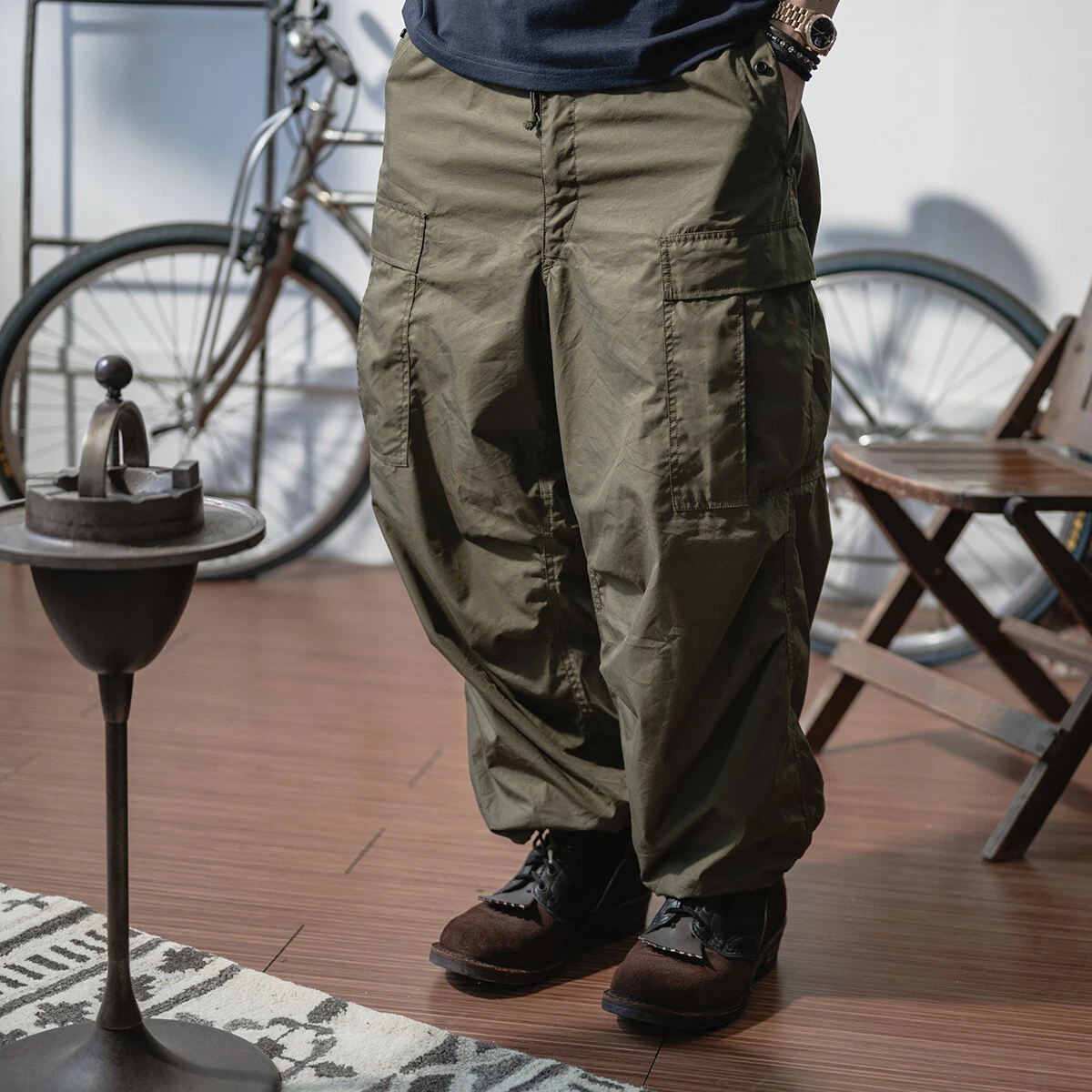 Bronson M-1951 US Army Arctic Trousers Shell M51 Military Cargo Pants Olive Drab