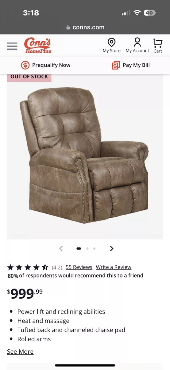 Recliner chair online conns
