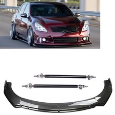 4pcs Front Bumper Lip Splitter Spoiler Carbon Fiber For Infiniti G37 4pcs Front Bumper Lip Splitter Spoiler Carbon Fiber For Infiniti G37