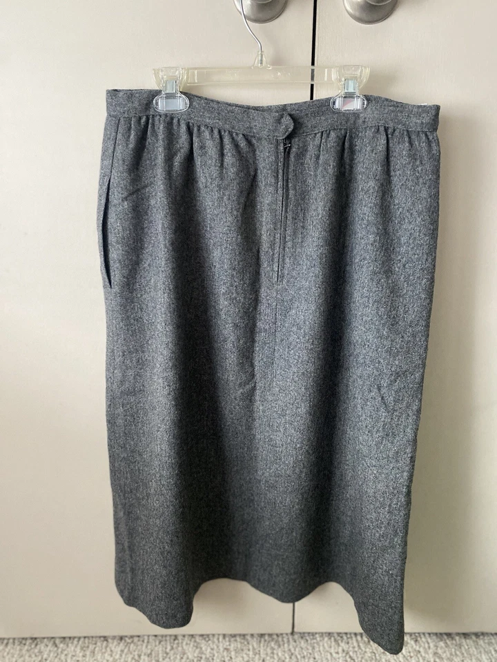 EVAN PICONE Mujer Carrera Falda Traje Blazer Talla 16 Mini Falda Talla 14 Gris 124A Foto 4 de 4