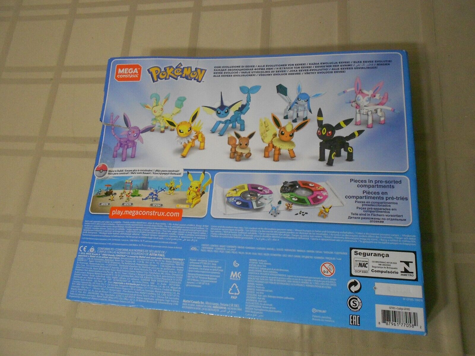 MEGA Construx Pokemon Every Eevee Evolution! Pack 479 PCS GFV85  887961770582