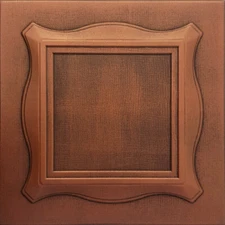 Ceiling Tiles, Glue Up, Decor Styrofoam, ROMA 20" x 20" Antique Copper Brown