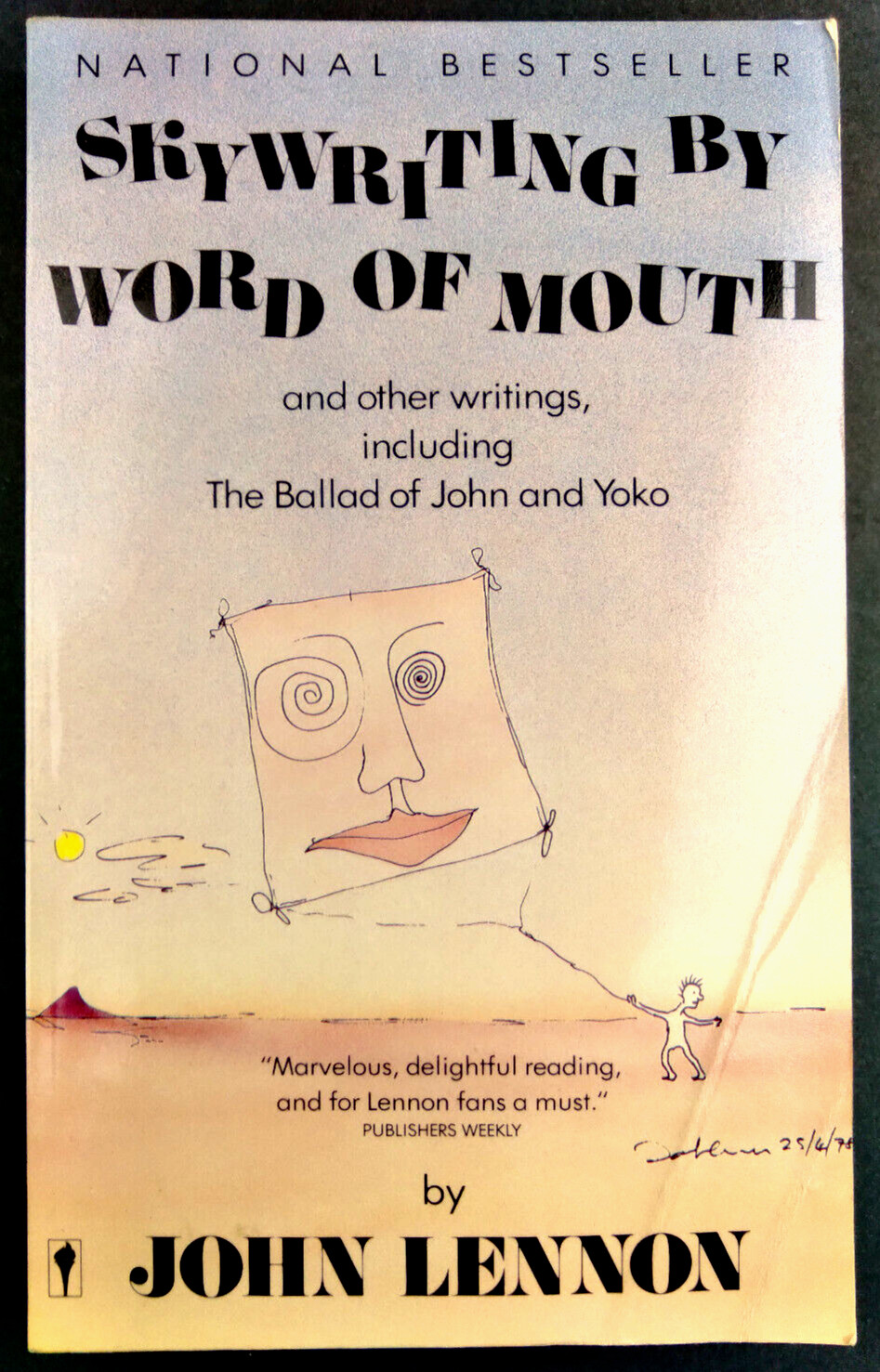 Sky Writing By Word Of Mouth By John Lennon 1St Edition Softcover Book