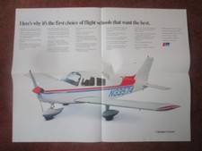  1976 DEPLIANT PUB POSTER PIPER AIRCRAFT CHEROKEE CRUISER AVION FLUGZEUG