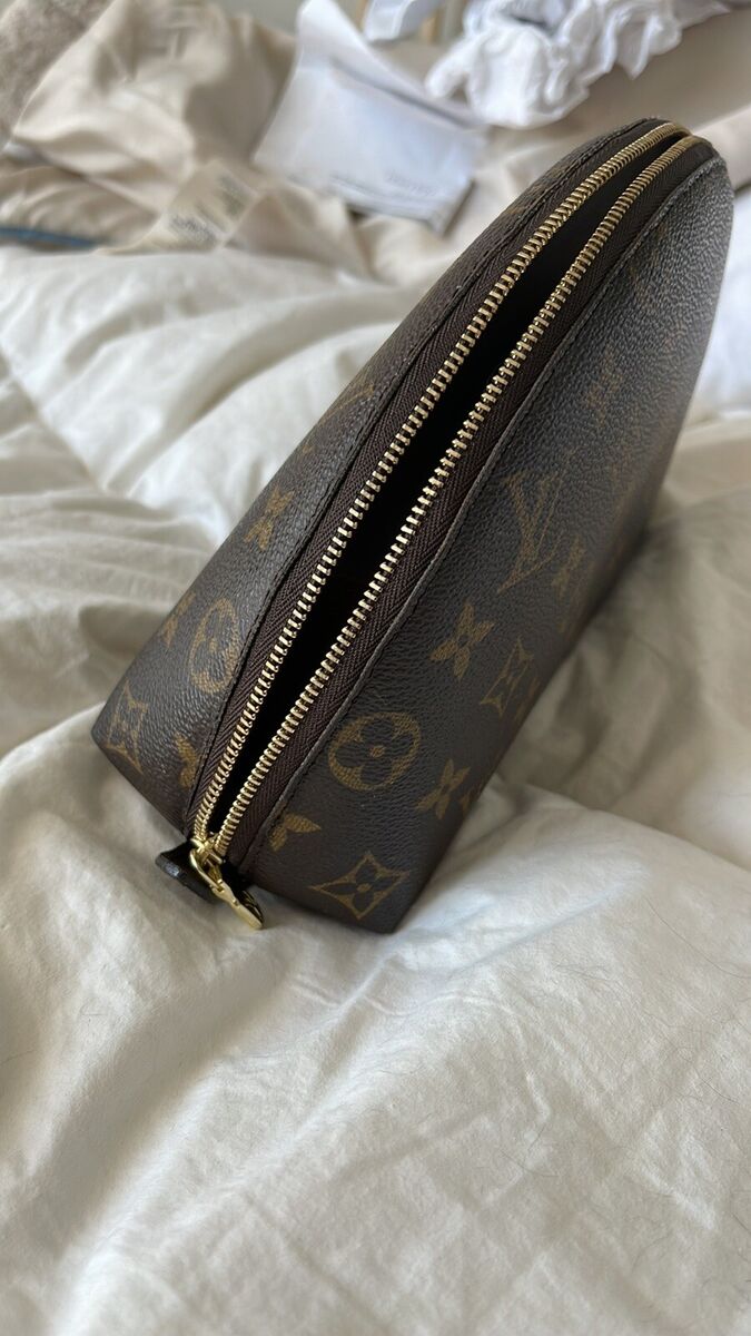 LOUIS VUITTON Monogram Cosmetic Pouch GM Large Clutch ❤️RARE