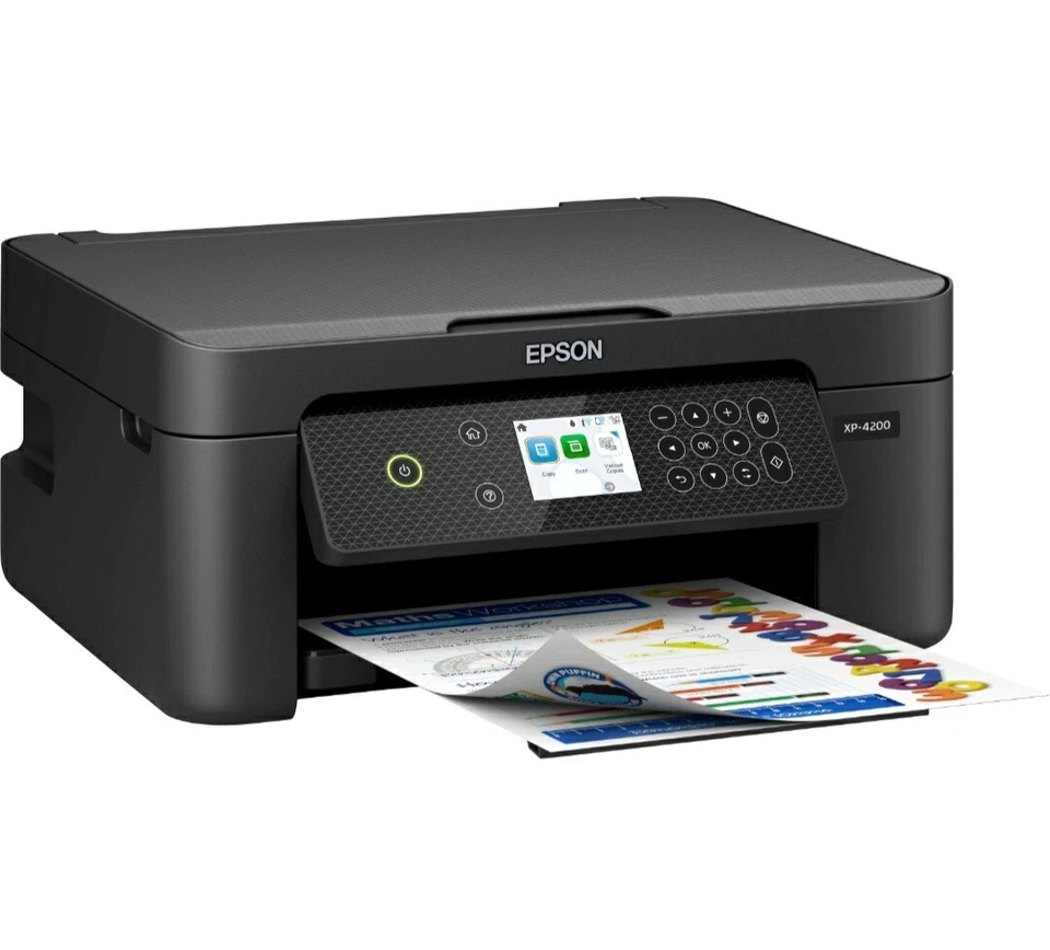 Epson Printer Expression Home XP-4200 All-in-One WiFi Inkjet Printer - Black - Image 2 of 4
