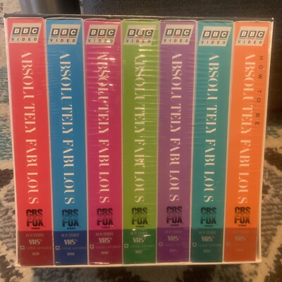 Absolutely Fabulous Complete Collection Series 1-2-3 7 VHS BOX FOX SEALED VTG