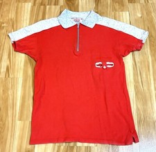 Rare VTG Alfa Romeo Button Up Collared Shirt Men’s Polo Made It Italy Sz M