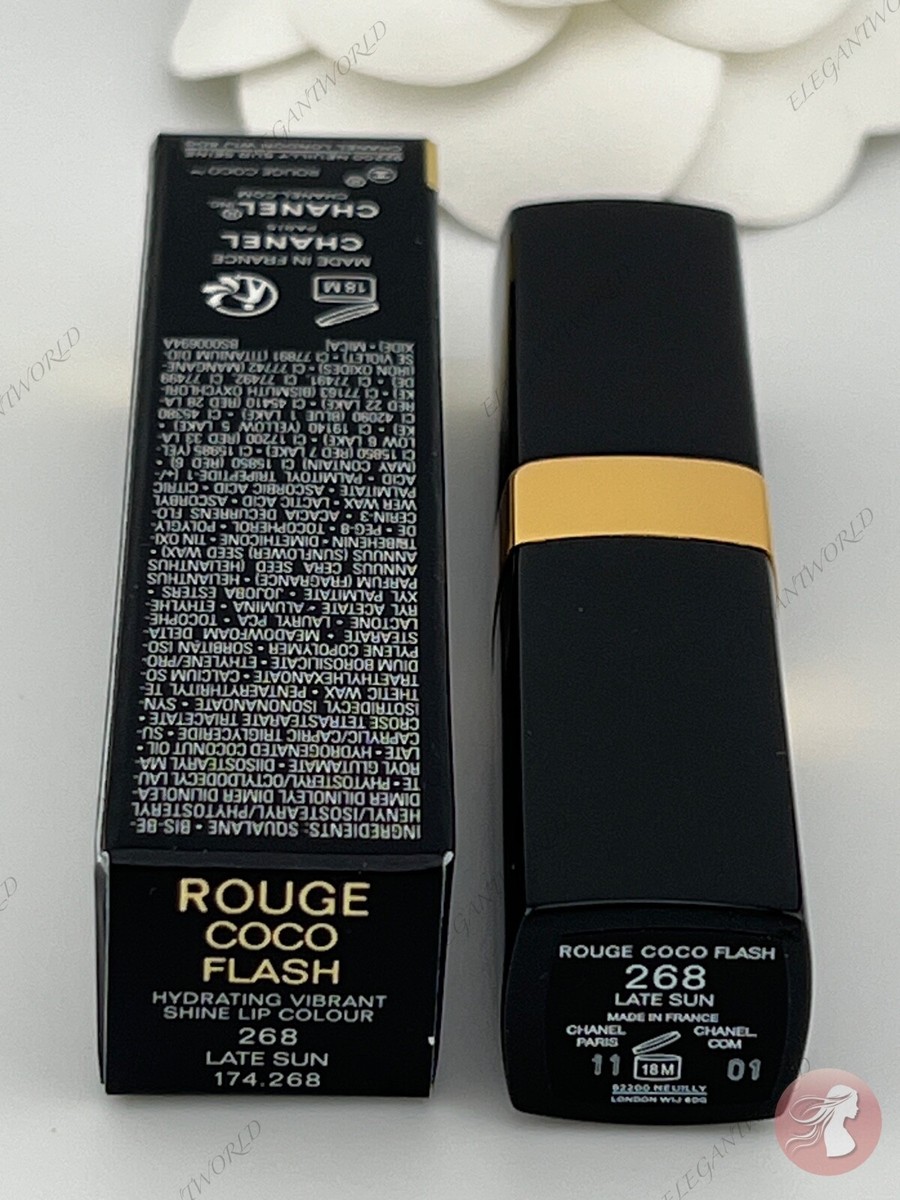 CHANEL Rouge Coco Flash Hydrating Shine Lip Colour #268 Late Sun