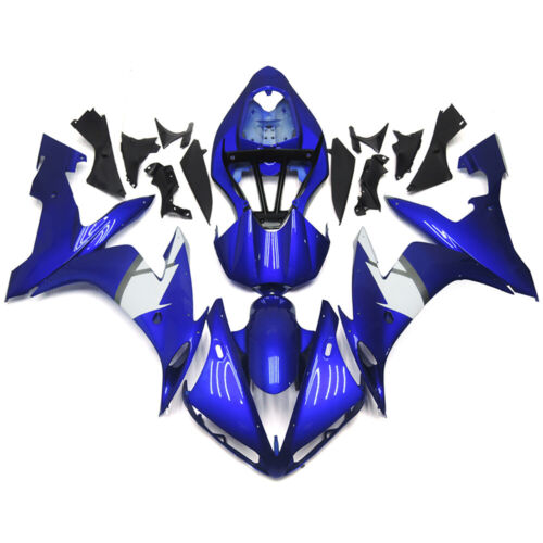 Blue White Fairing Kit for 2004-2006 Yamaha YZF R1 05 Injection Plastic Bodywork