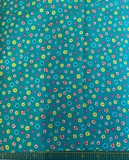 QUILTING TREASURES-EVELYN 1649-27570-Q - TINY FLORAL-TURQUOISE-- BY THE YARD