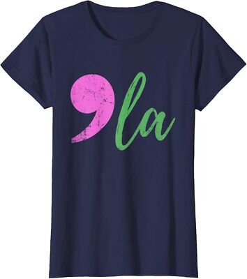 Comma La Kamala Harris Color Vintage Design Ladies' Crewneck T-Shirt