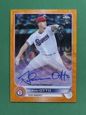 2022 Topps Chrome GLENN OTTO RC CHROME ROOKIE AUTOGRAPHS ORANGE WAVE /25 #RA-GO