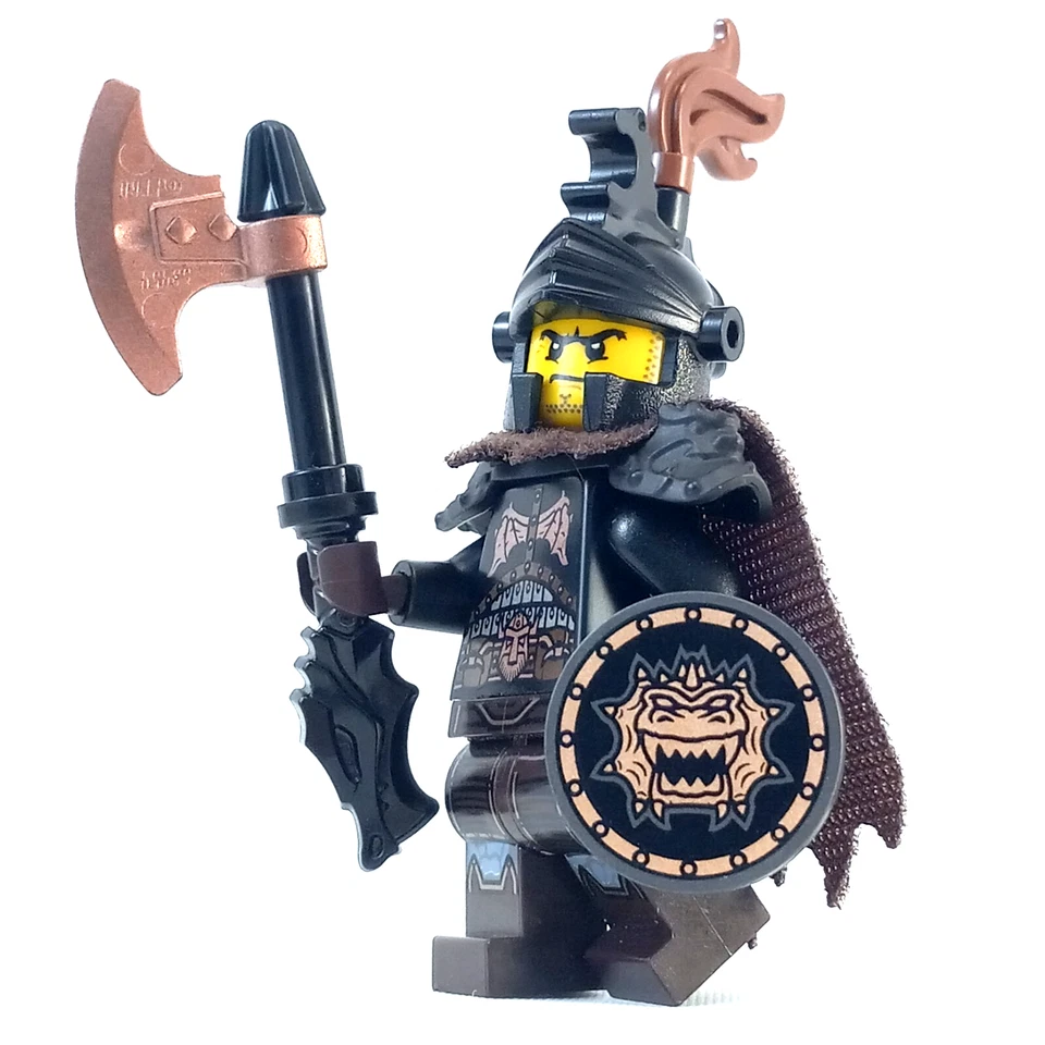 LEGO Castillo Caballero Dragón Negro Minifigura BAM D&D Medieval CMF Armadura Foto 4 de 4