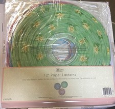 Talking Tables 12-Pack  12" Floral Pattern Paper Lanterns