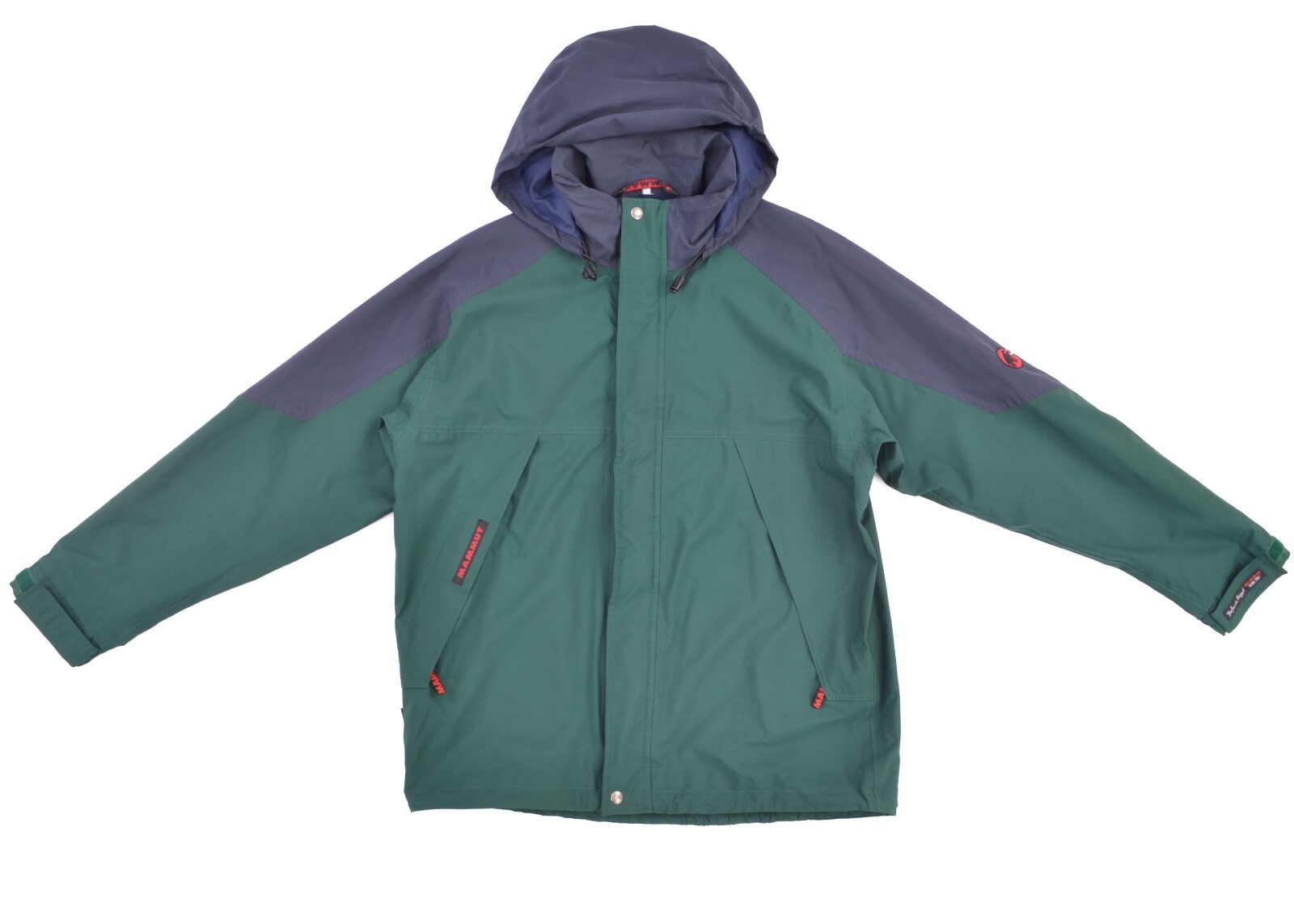 Chaqueta verde de senderismo vintage Mammut Balance Project Gore-Tex GTX para hombre talla XL