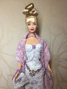 Pink Inspiration Barbie 1998 holiday princess doll OOAK | eBay