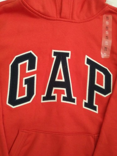 Gap Kids Spell Out Hoodie Orange XL 12 Unisex - Picture 6 of 11