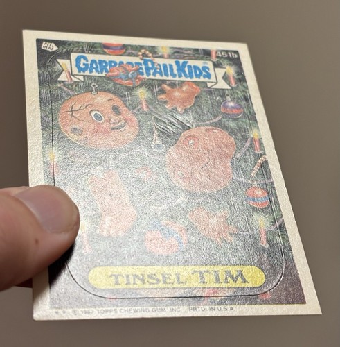 1987 Topps Garbage Pail Kids Series 11 Tinsel Tim 451b (NM/EX) - SEE PICS!!! - Picture 13 of 14
