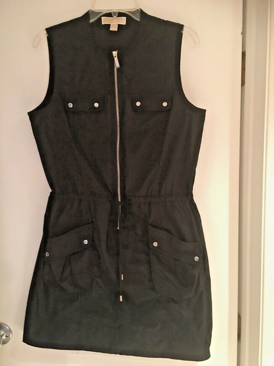 MICHAEL MICHAEL KORS Black Dress Sleeveless-Sz L-NWOT-Front MICHAEL MICHAEL KORS Black Dress Sleeveless-Sz L-NWOT-Front