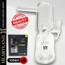 6" MJ Arsenal Turret High Quality Glass RECYCLER Bong Water Pipe Concentrates