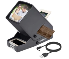 35mm Slide and Film Viewer, Negative Viewer, Desk Top LED Lighted Illuminated Vi