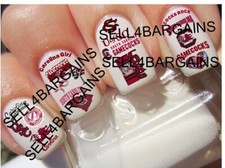 New 2025 SOUTH CAROLINA GAMECOCKS SC USC》20 Different Designs》Nail Art Decals 