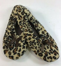 Secret Treasure Leopard Print Slippers S 5-6 NEW C-19