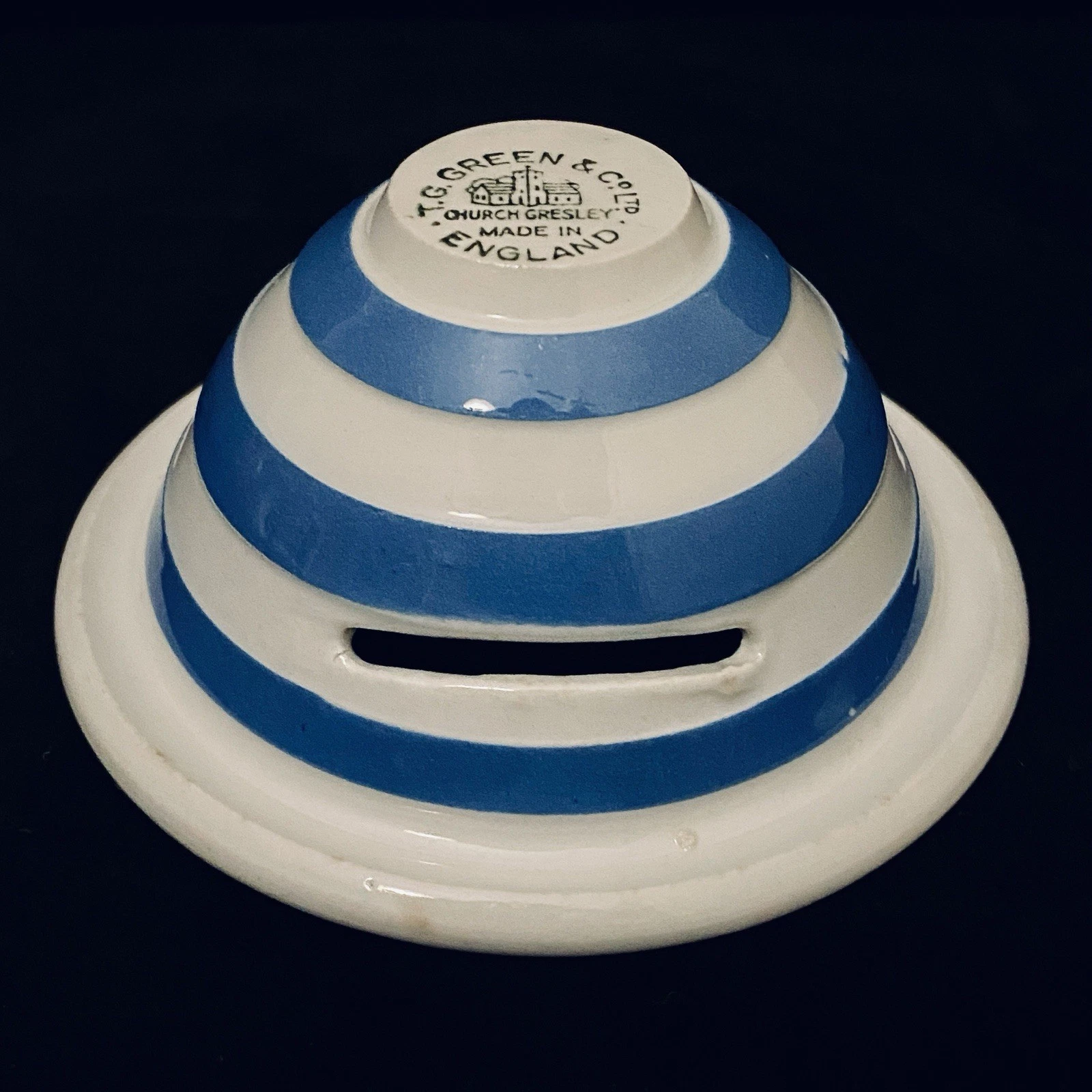TG Green & Co Ltd Blue And White Striped Egg Separator
Opens in a new window or tab