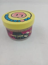 Peachybbies Magic Sand Slime Banana Scent Fluffy Gritty Texture Handmade USA
