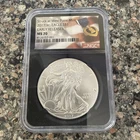 2017(W) MS 70 Silver Eagle Early Releases in Purple Heart Label