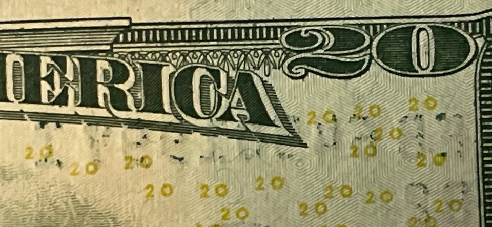1997 Birth Year Ink Error Twenty Dollar Federal Reserve Note - Image 2 of 4
