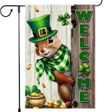Spring St Patricks Day Garden Flag 12x18inch Double Sided 12"X18", RMQ88