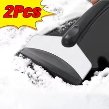 2Pcs Car Snow Shovel Ice Scraper Winter Windshield Defrosting Removal Tool