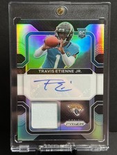 2021 Panini Prizm Football Travis Etienne RC RPA Rookie Patch Auto 50/99🔥📈Jags