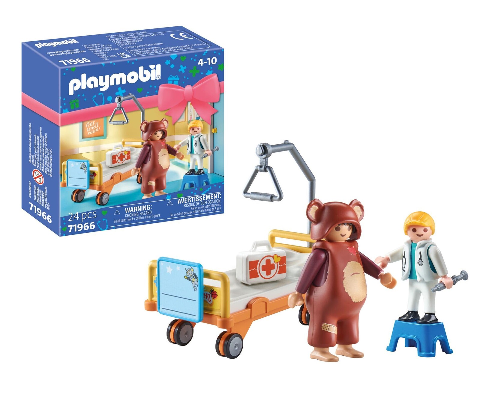 Playmobil Get Well Soon Patient Figure with Crutches - Care Accessories Imagi 3490₽