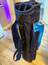 Mizuno 14-Way Cart Golf Bag Divider System Nylon Zip Blue Navy White