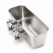 Rail Mount Box Ventilated Stainless Steel Box Sturdy for Anglers