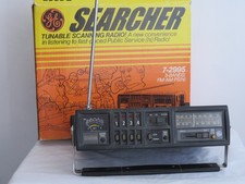 Vintage General Electric The Searcher Tunable Scanning Radio 7-2995 Works Box