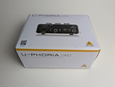 Behringer U-Phoria UM2 2x2 USB Audio Interface w/ Mic Preamp Original Box