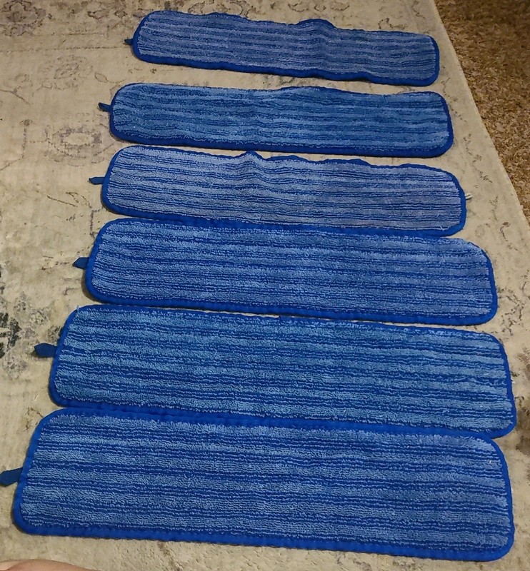 6 pcs Mop Pad 20x6 Microfiber RUBBERMAID CINTAS Washable