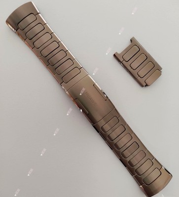 100% Original Titanium Metal Watch Band Strap For Huawei Watch 5 - 42mm - Gold
