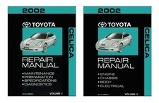 2002 Toyota Celica Factory Shop Service Manual 2002 Toyota Celica Factory Shop Service Manual