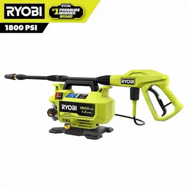 RYOBI 1800 PSI 1.2 GPM Electric Pressure Washer