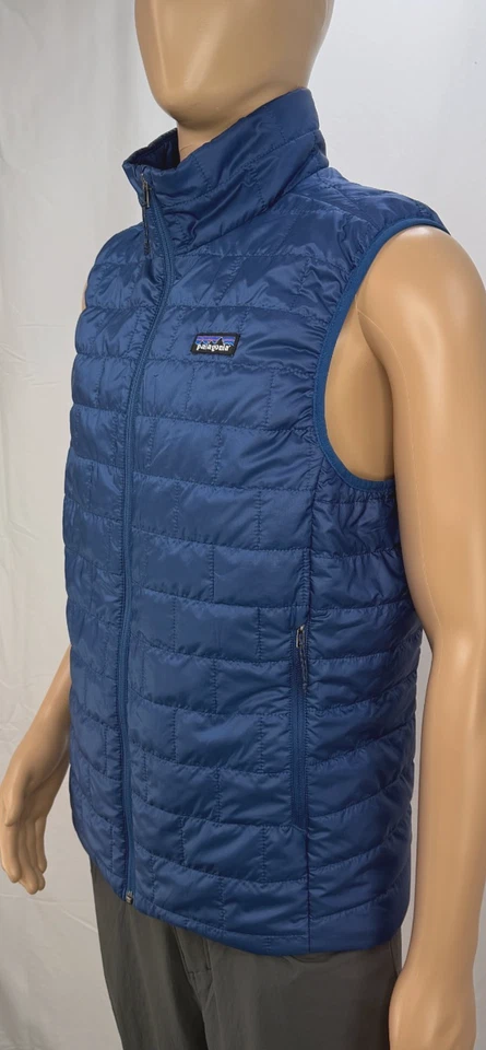 Patagonia Men's Nano Puff Insulated Vest NWT Size Medium color Blue Navy - Image 2 of 4