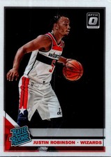 Justin Robinson #174 2019-20 Donruss Optic Rookie Washington Wizards